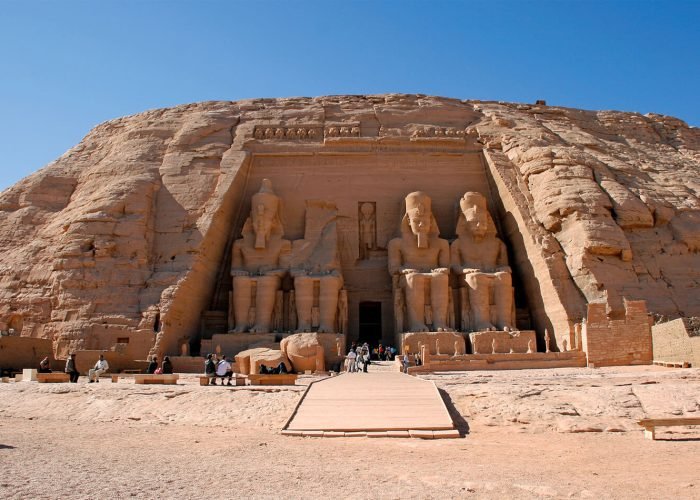 Una Meravigliosa Immagine Del Tempio Di Abu Simbel Ad Assuan